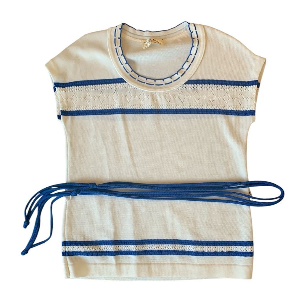 Vintage Canadian Tricot Elan Shirt with Waist Belt